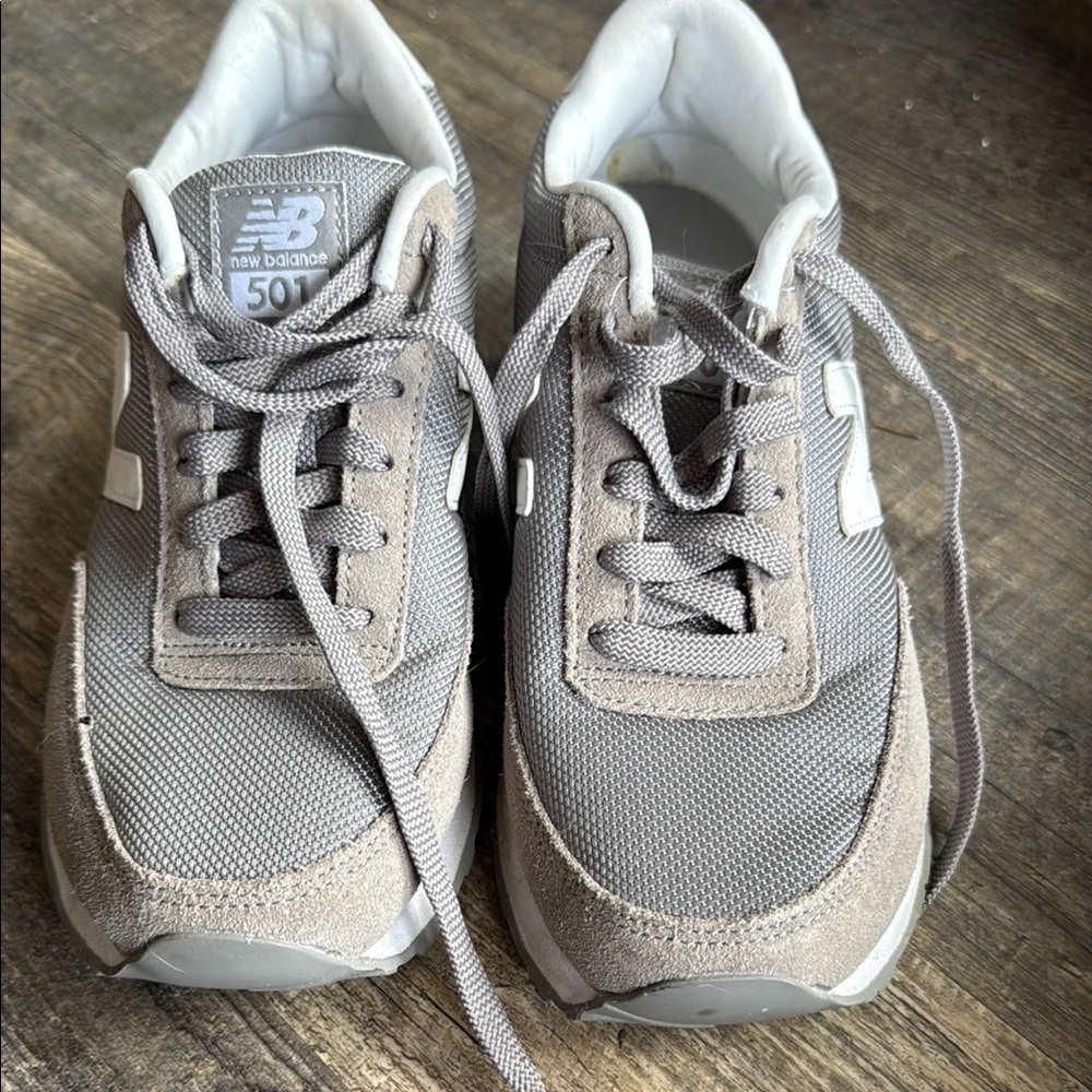 New Balance Gray and White Women's Sneakers